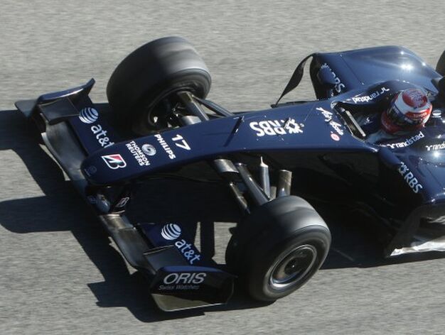 Kazuki Nakajima tambi&eacute;n efectu&oacute; un simulacro de carrera con su Williams.

Foto: J. C. Toro