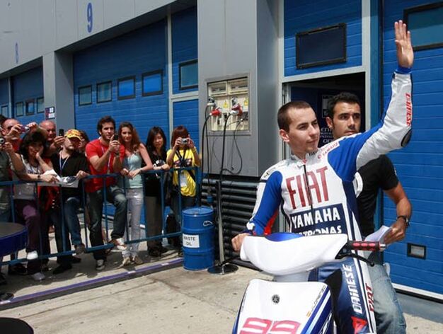 Jorge Lorenzo en el circuito de Jerez.

Foto: Juan Carlos Toro