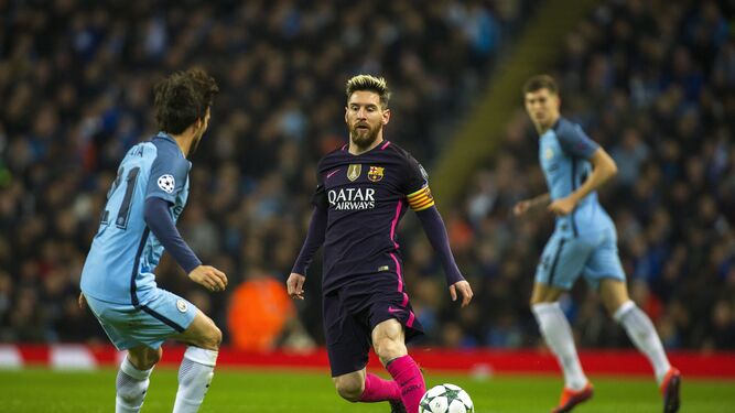 Una imagen del Manchester City-Barcelona del 1 de noviembre, el programa más visto
