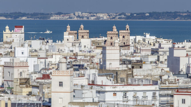 Imagen del casco histórico de la ciudad de Cádiz.