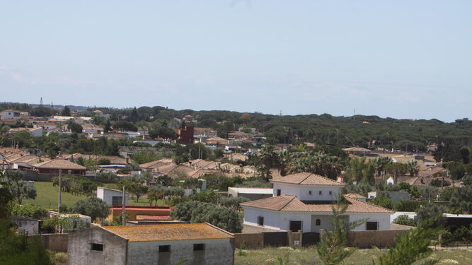 Vista de un conjunto de viviendas situadas en el extrarradio del municipio.