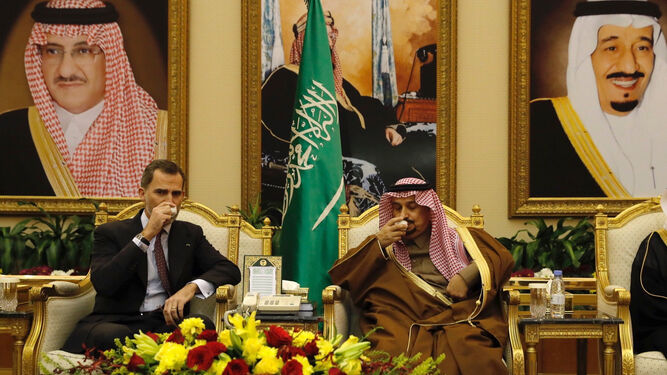 Felipe VI, en su visita a Arabia Saudí.