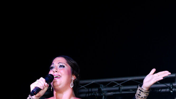 La cantaora gaditana Ana Polanco, durante una de sus actuaciones.
