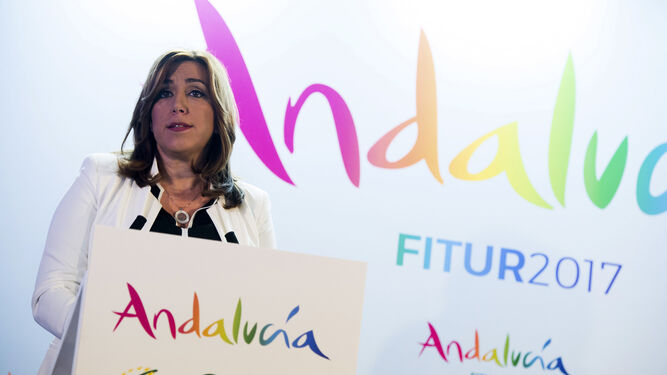 Susana Díaz, en la inauguración de Fitur.