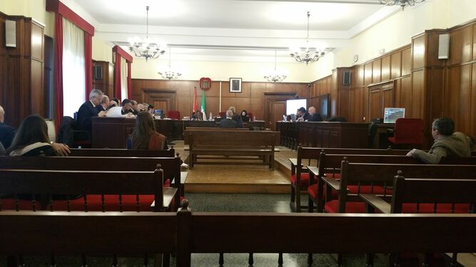 La sala de la Audiencia durante la sesión del juicio.