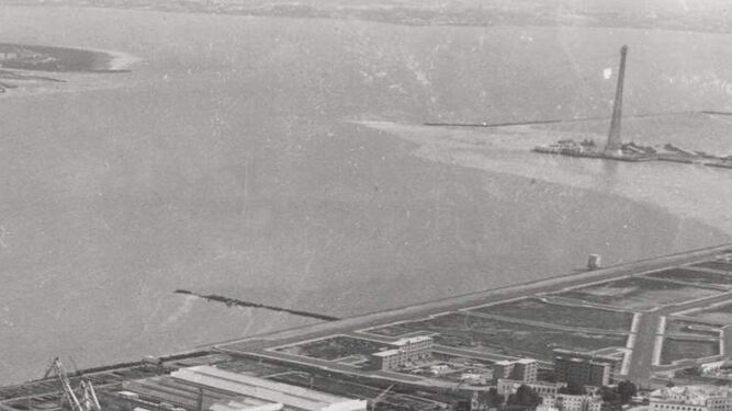 1967 hace 50 añosLas obras del puente sobre la Bahía