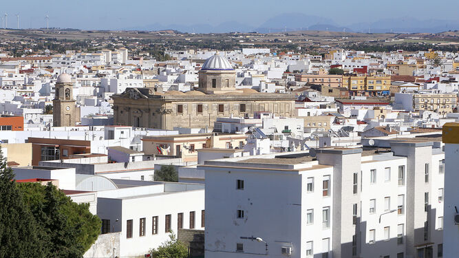 Vista panorámica de parte del casco urbano del término municipal chiclanero.