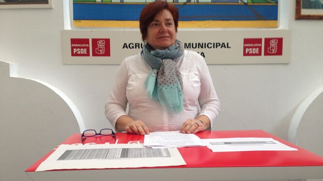 La secretaria general del PSOE local, Cándida Verdier, en una imagen de archivo en la Casa del Pueblo.