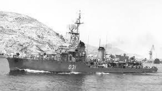 El último 'Audaz' de la Armada, construido en Ferrol y que estuvo operativo entre 1953 y 1974.