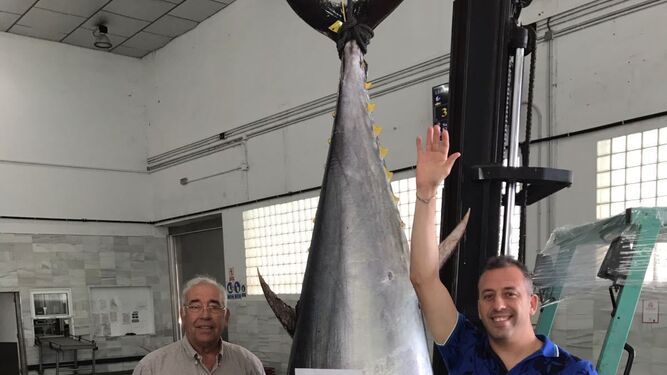 Más de 12.000 euros por el atún de la Virgen del Carmen