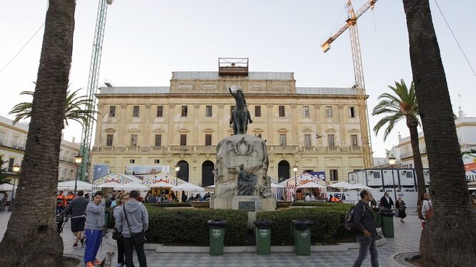 La plaza del Rey, en una imagen reciente.