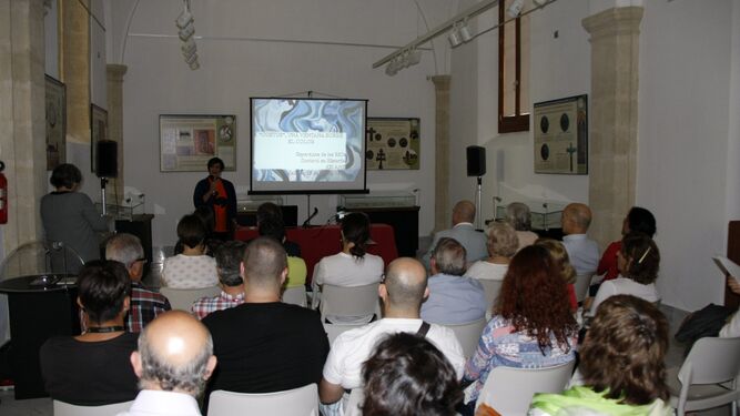 La charla sobre Costus, celebrada ayer con motivo del Día Internacional de los Museos.