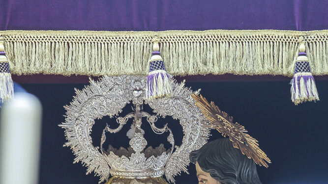 La Virgen de las Lágrimas de Piedad, acompañada ayer de San Juan Evangelista.