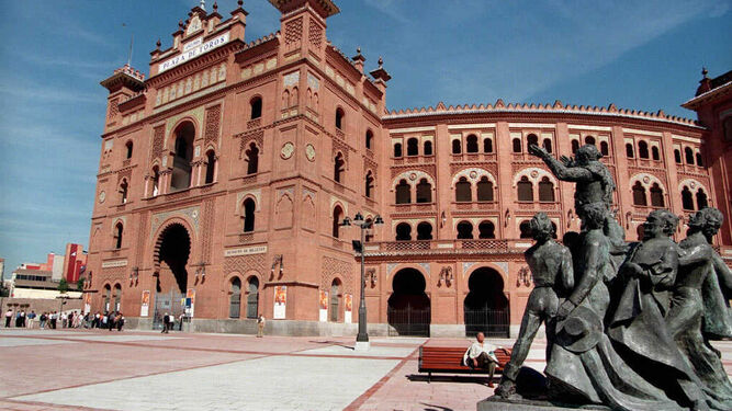 La fachada de la plaza de toros de Las Ventas de Madrid.