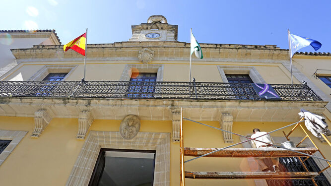 Fachada principal del Ayuntamiento de Jerez.