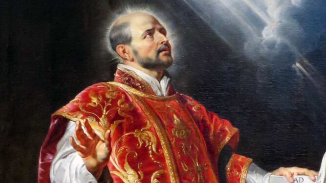 Una imagen del fundador, San Ignacio de Loyola.