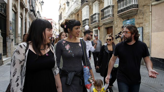 La parlamentaria andaluza Teresa Rodríguez participó en la marcha.