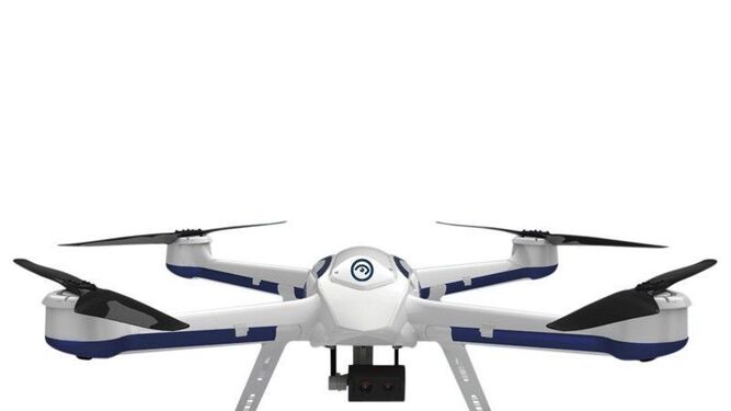 Un modelo similar al dron que funcionará en la Aduana linense.