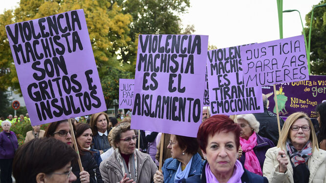 Imagen de una manifestación contra la violencia machista en Córdoba.