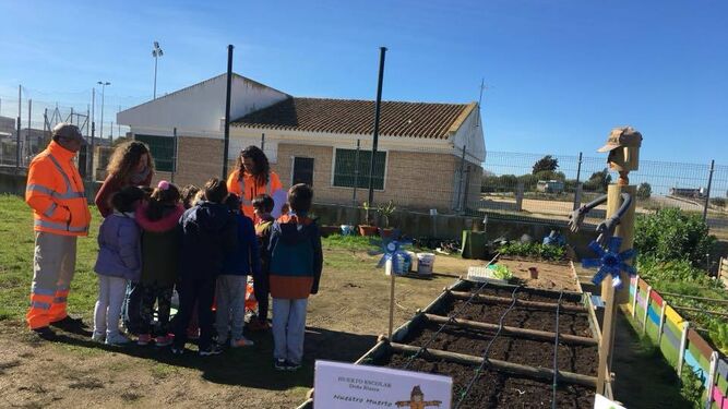 Comienza la plantación en los huertos escolares