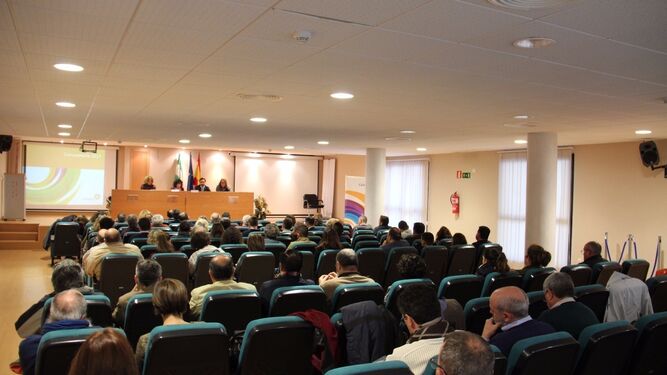 Acto del Grupo de Desarrollo Rural de la Campiña de Jerez en el salón de actos de la Cámara de Comercio.