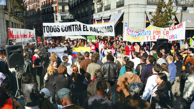 Imagen de archivo de una manifestación contra el racismo