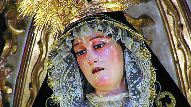 Imagen de la Virgen de los Dolores de Servitas.