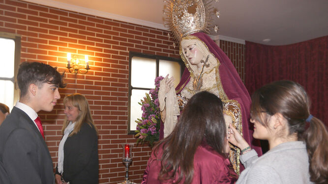 La Virgen de las Angustias en el besamano del pasado viernes.
