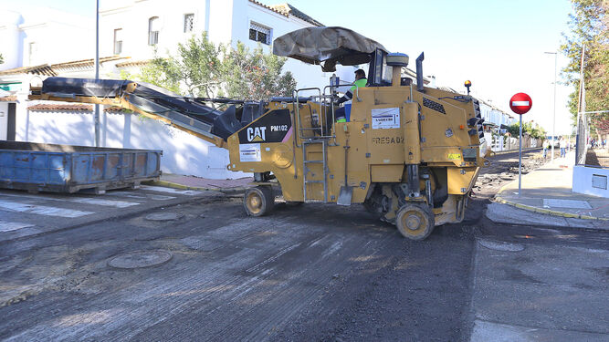 Imagen de archivo de mejoras del pavimento en la zona de La Soledad.