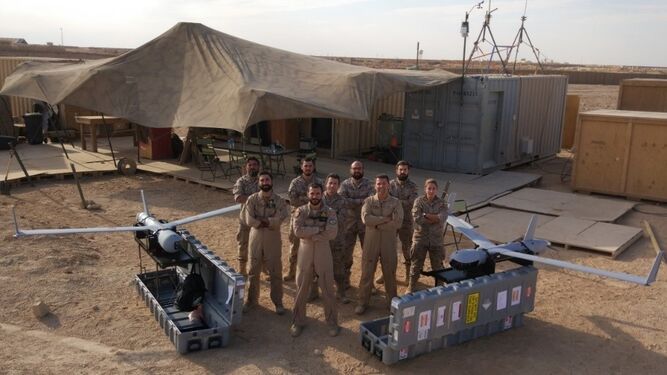 Primer y segundo equipo de la Undécima desplegados en Irak.