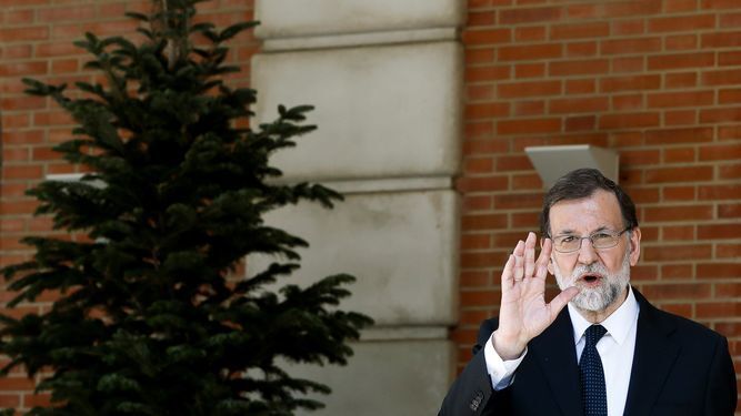 Rajoy, en la Moncloa.