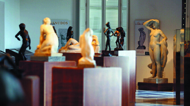 Algunas de las esculturas de Juan Luis Vassallo que se alojan en las dependencias del Centro Reina Sofía.