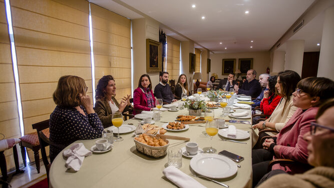 Los participantes en el coloquio celebrado en Diario de Cádiz