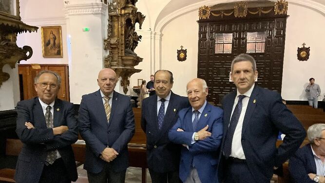 Pepín Macías, Ramón Caño, Ramón Medel, Pedro Reynoso y Luis Benítez.