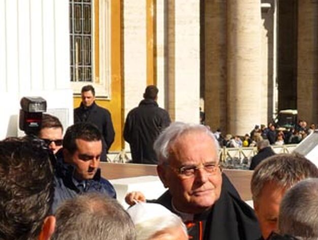 El Papa junto al cardenal Amigo.

Foto: D.S.