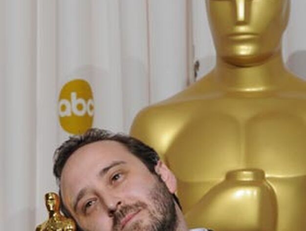 Nicolas Schmerkin, Oscar al Mejor corto de animaci&oacute;n por 'Logorama'. / AFP