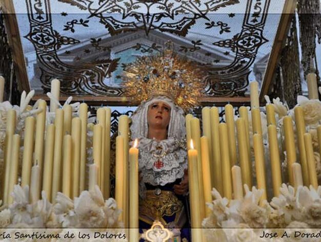 Mar&iacute;a Sant&iacute;sima de los Dolores en su iglesia

Foto: Jos&eacute; Antonio Dorado