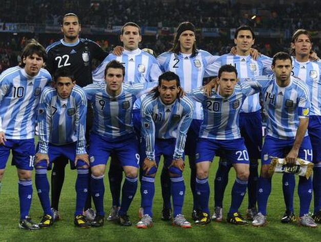 Argentina se medir&aacute; en cuartos de final a Alemania tras derrotar a M&eacute;xico en octavos. / AFP