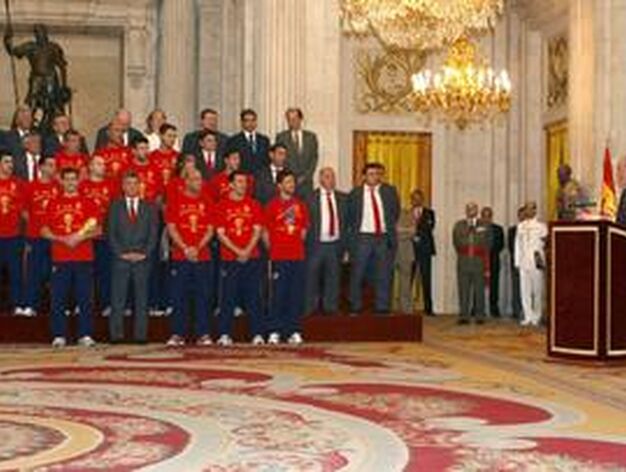 La Casa Real recibe a los Del Bosque. / EFE