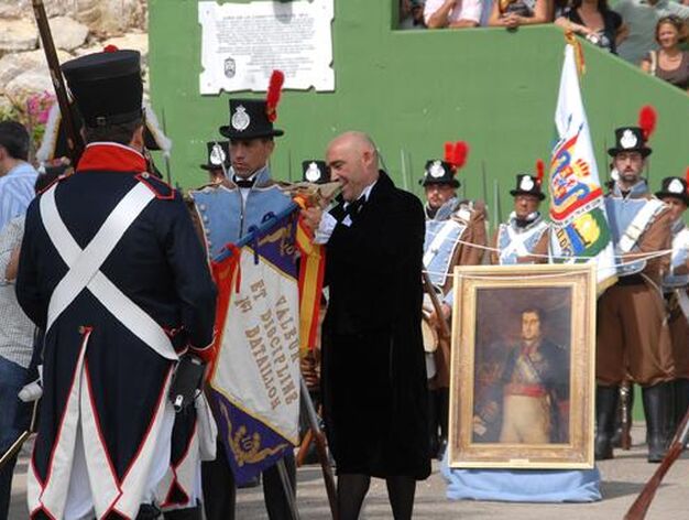 La recreaci&oacute;n del juramento de la Constituci&oacute;n sirve de conclusi&oacute;n para los actos del Bicentenario del 24-S en San Fernando. 

Foto: Rioja