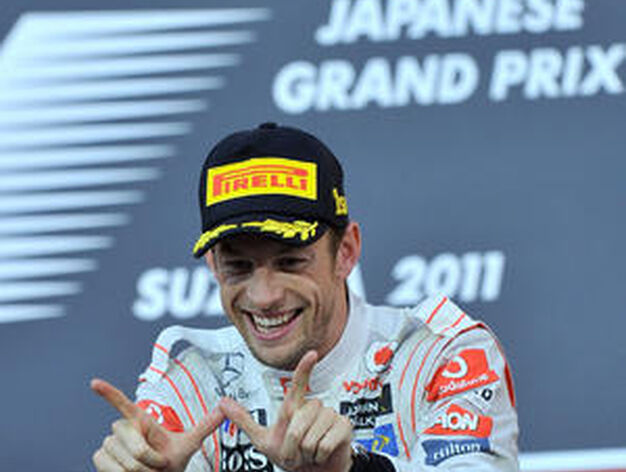 Sebastian Vettel gana en Suzuka su segundo mundial a cuatro carreras del final del campeonato. / AFP