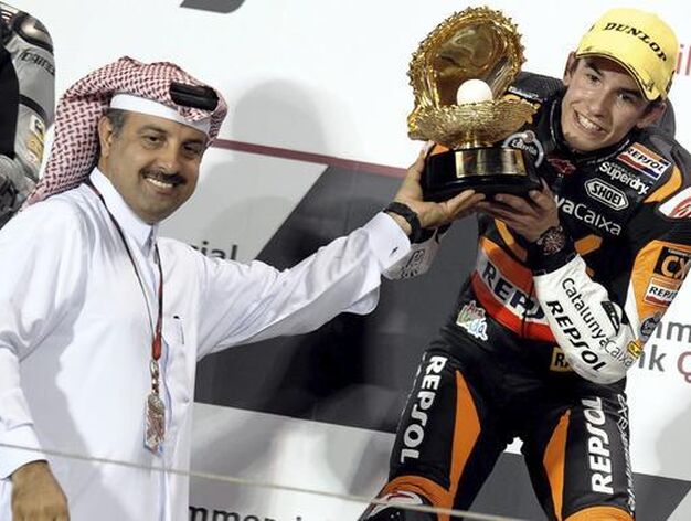 Marc M&aacute;rquez, vencedor del GP de Qatar de Moto2.

Foto: EFE
