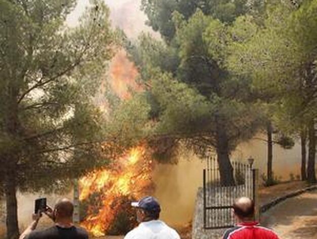 El fuego arrasa miles de hect&aacute;reas en comarcas del interior de la provincia de Valencia.

Foto: Reuters