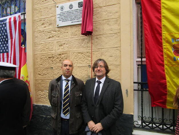 Ignacio Becerra y Fernando Castro, durante el acto de inauguraci&oacute;n.