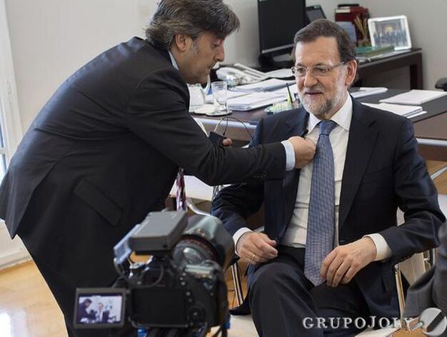 Las im&aacute;genes de la entrevista a Mariano Rajoy en la Moncloa