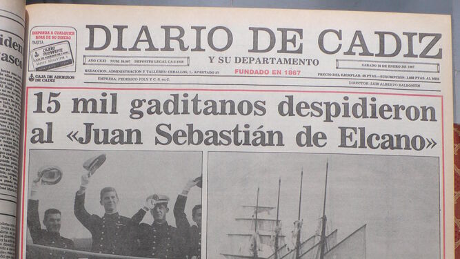 El guardiamarina Felipe de Borbón embarca en el Elcano