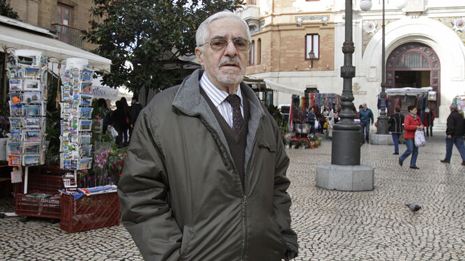 Enrique Treviño, en la Plaza de las Flores, en una imagen de 2013.