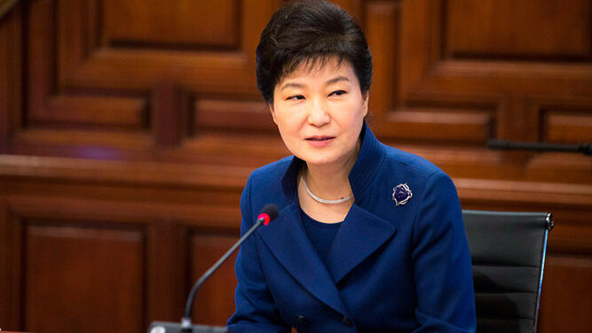 La presidenta surcoreana.