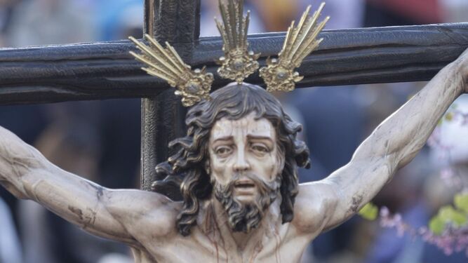 El imponente Crucificado del Perdón, que este año no procesionará en Semana Santa.
