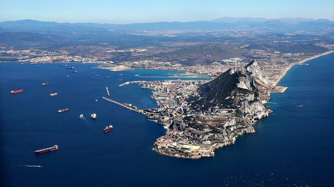 Panorámica del Peñón de Gibraltar.